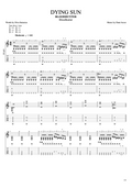 Dying Sun (Guitar Tab)