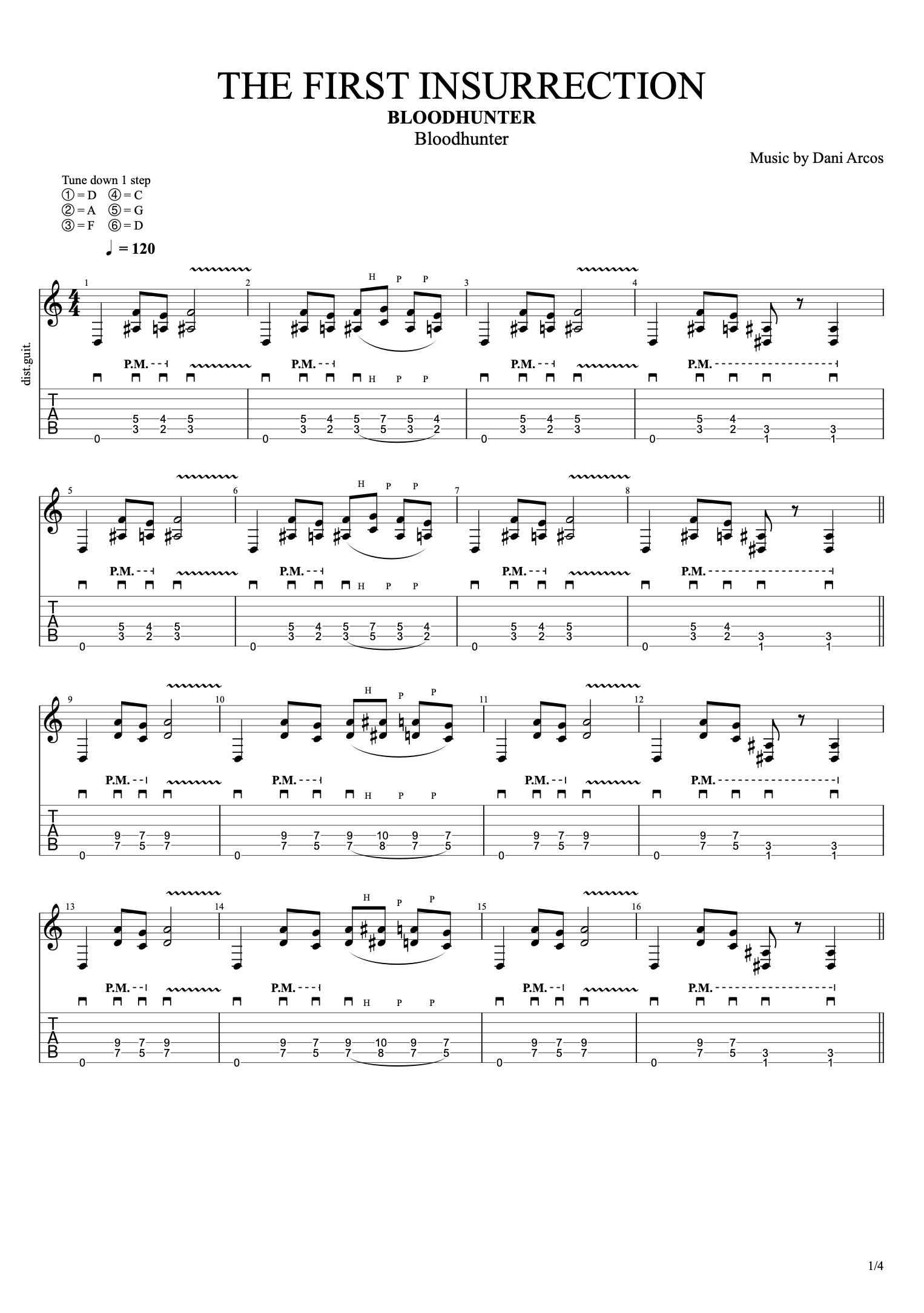 The First Insurrection (Guitar Tab)